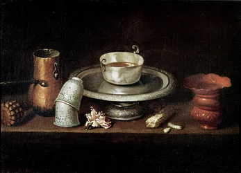 Still Life with a Bowl of Chocolate, or Breakfast with Chocolate